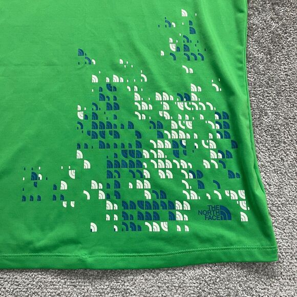 The North Face Active Top Womens Large Green Short Sleeve Round Neck Graphic Gym - Picture 10 of 15